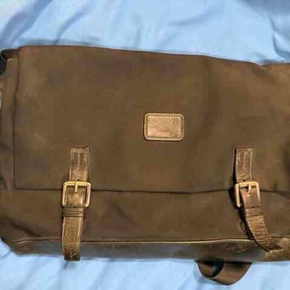 TUMI Laptop Messenger Bag – Ballistic Nylon & Leather – Authentic
